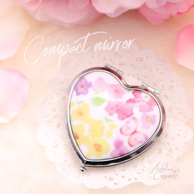 Compact mirror(Heart)