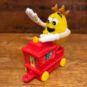 M&M's クリスマス・トレイン・トッパー サーカストレイン 列車 機関車 イエロー ミールトイ エムアンドエムズ MU-240