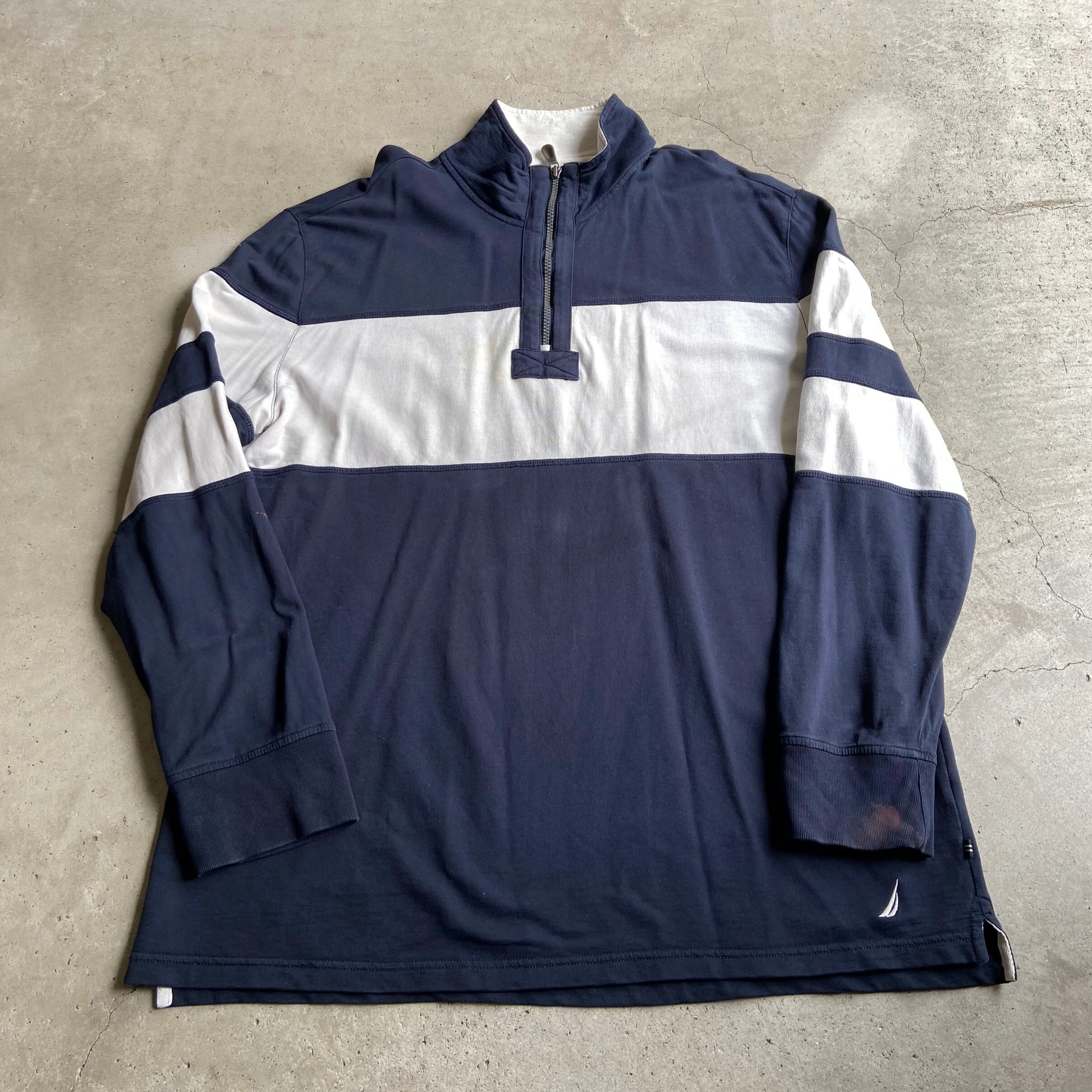 ビンテージ NAUTICA ジップ スウェット トレーナー 美品