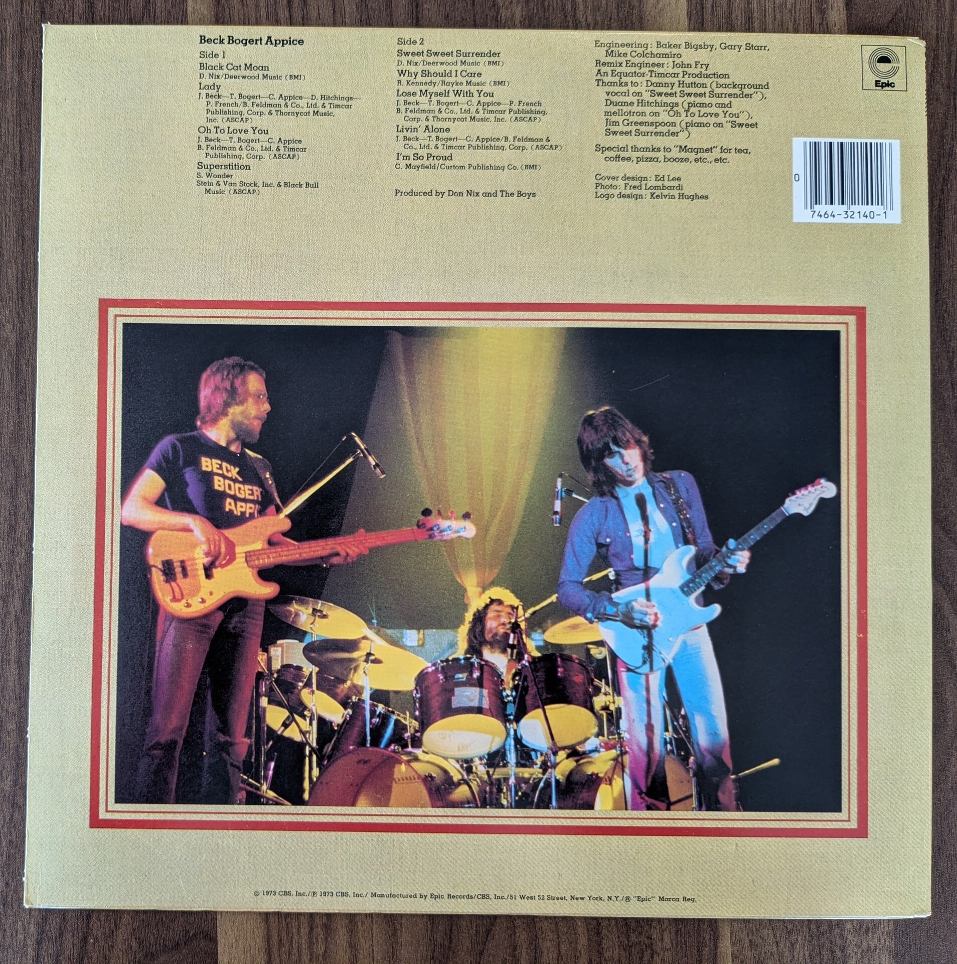 Beck, Bogert & Appice「Beck, Bogert & Appice」：LPレコード | 音と