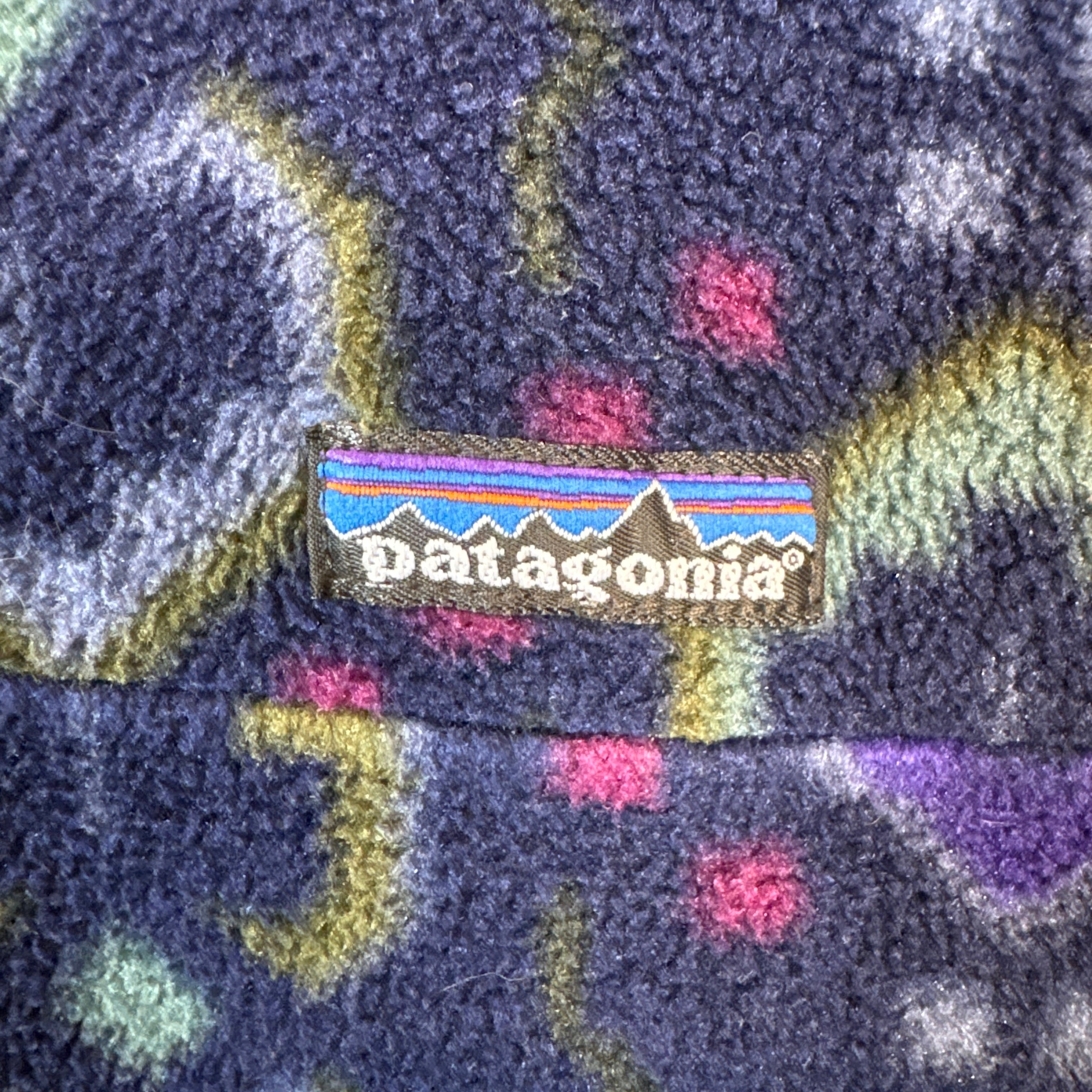 90s Patagonia パタゴニア タペストリー柄 シンチラ スナップT プル