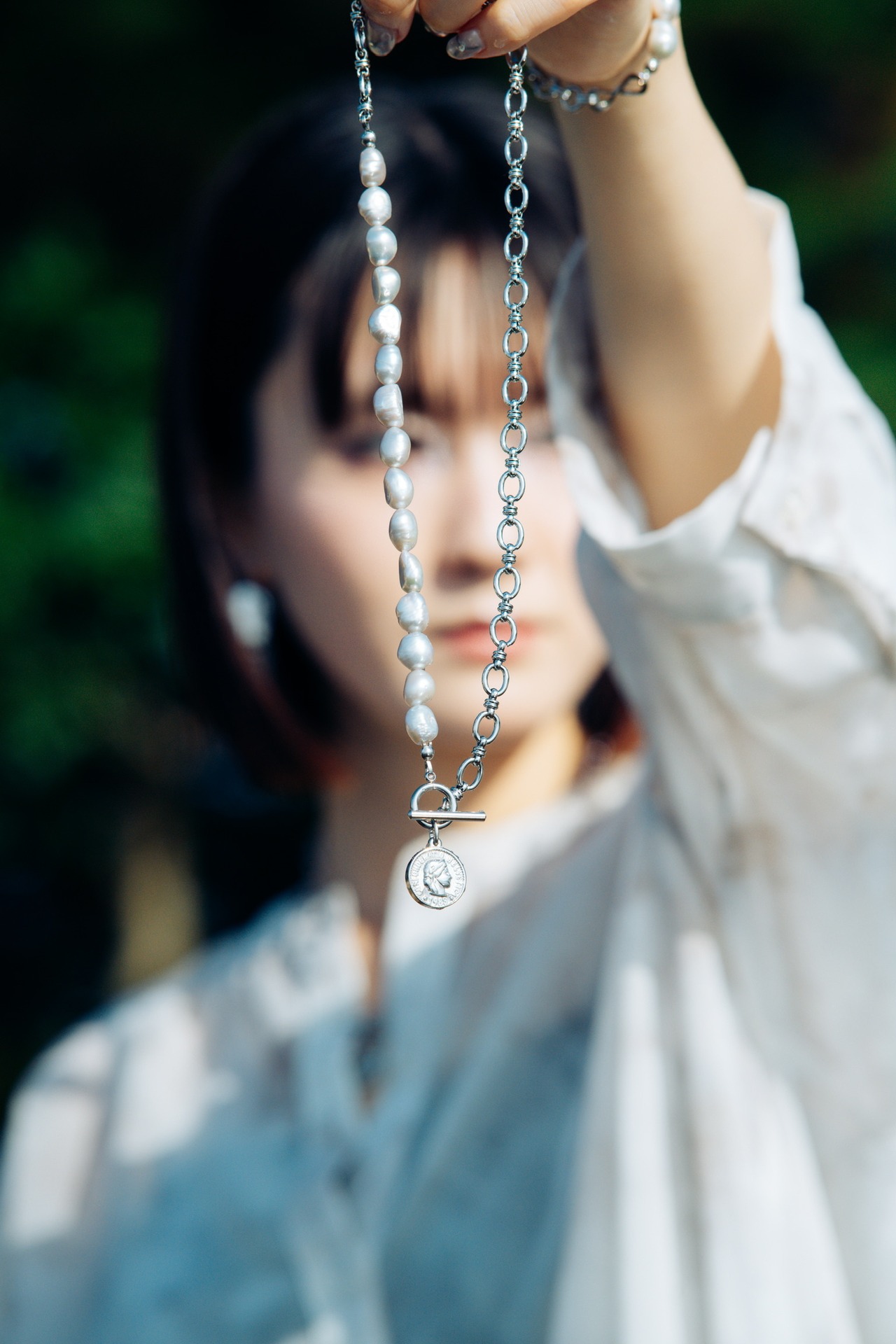 【受注再販・数量限定】『湖面の余白』coin pearl necklace （ July limited items）