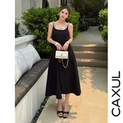 Pearl Trim Tank Dress/2color