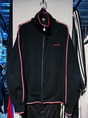 【D4C】70's vintage "ADIDAS" made in W.Germany bold pink accent line design track jacket