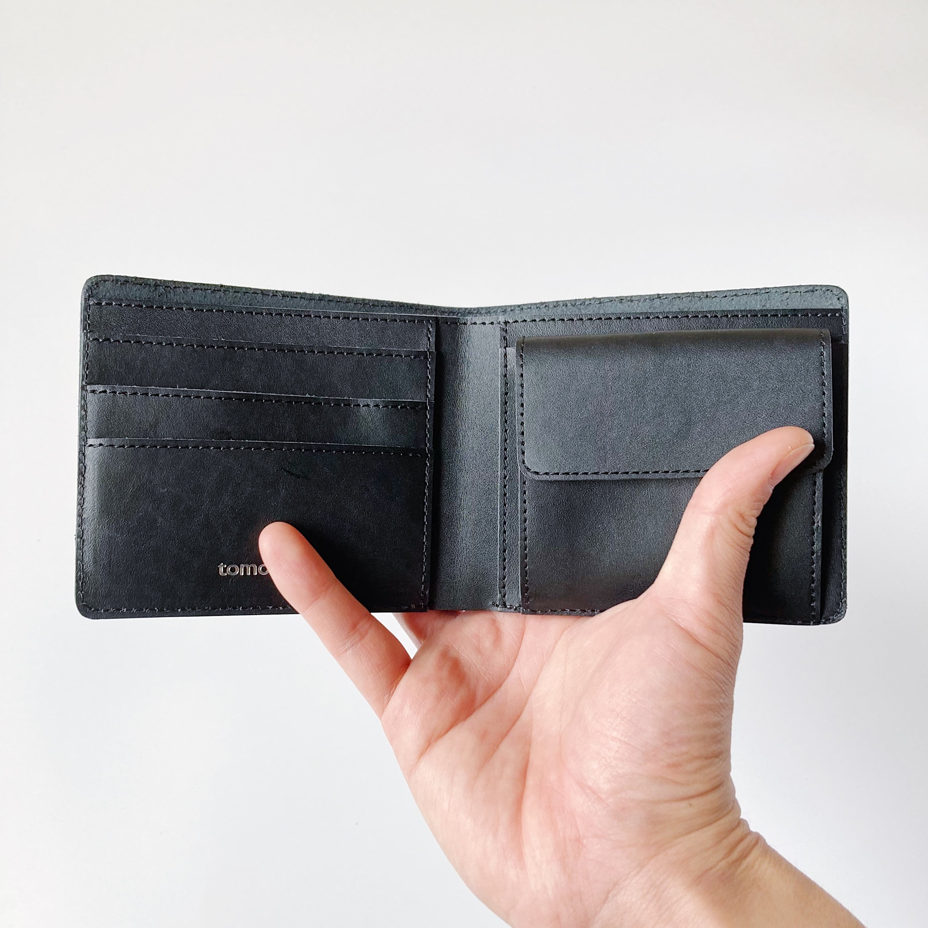 二つ折り財布 Bifold Wallet (Black) | tomorka | 和歌山