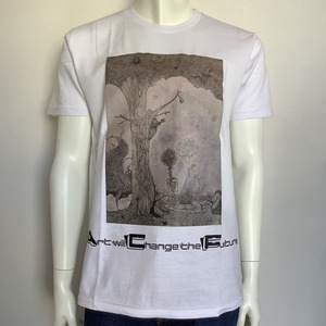 Rose&forest ( バラと森林 )  Tシャツ  ホワイト