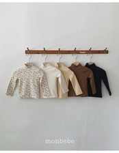 韓国子供服 / 26winter / monbebe / MBBハイネックT / キッズ *S~XL*