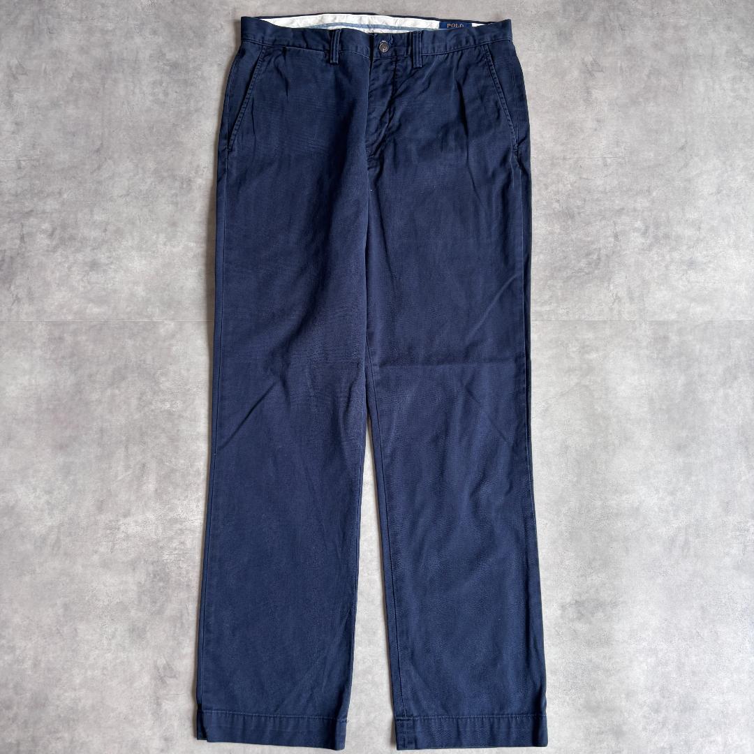 ポロ ラルフローレン W33 ポロチノ チノパン ボトム 古着 紺 22368 | fuufu
