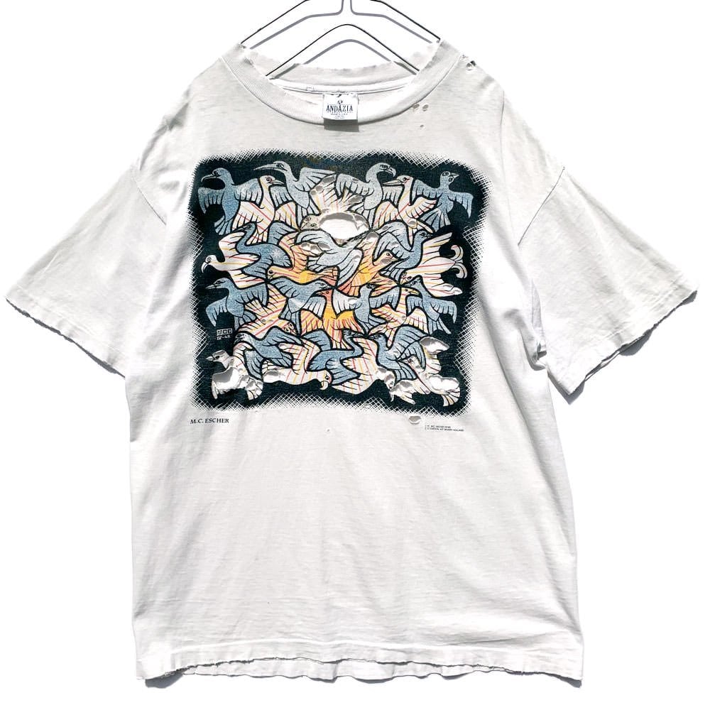 M.C.ESCHER ART T Shirt ANDAZIA 90s USA-