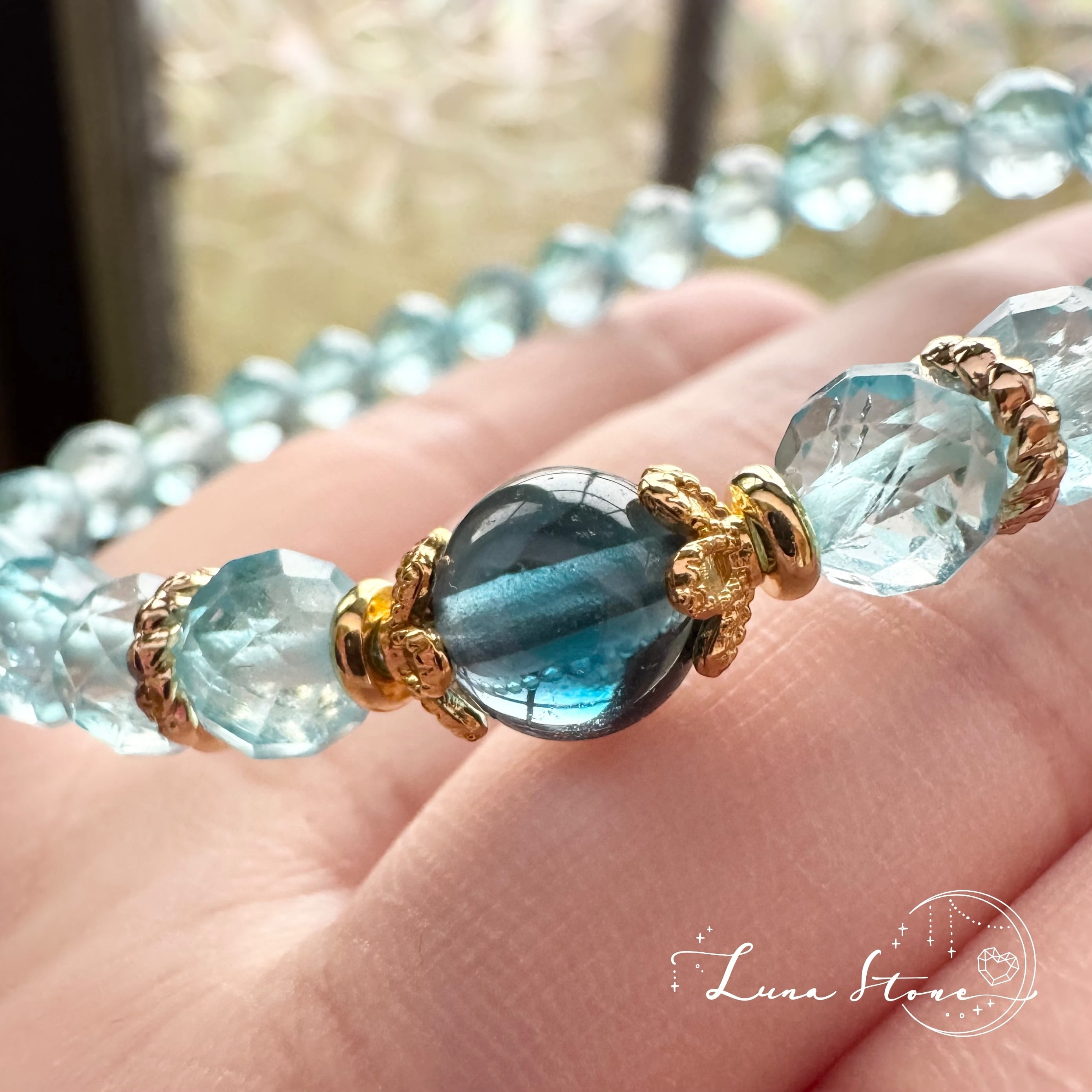 ブラウンルチル ブラックトルマリンインクォーツ】力強い守護と輝きの