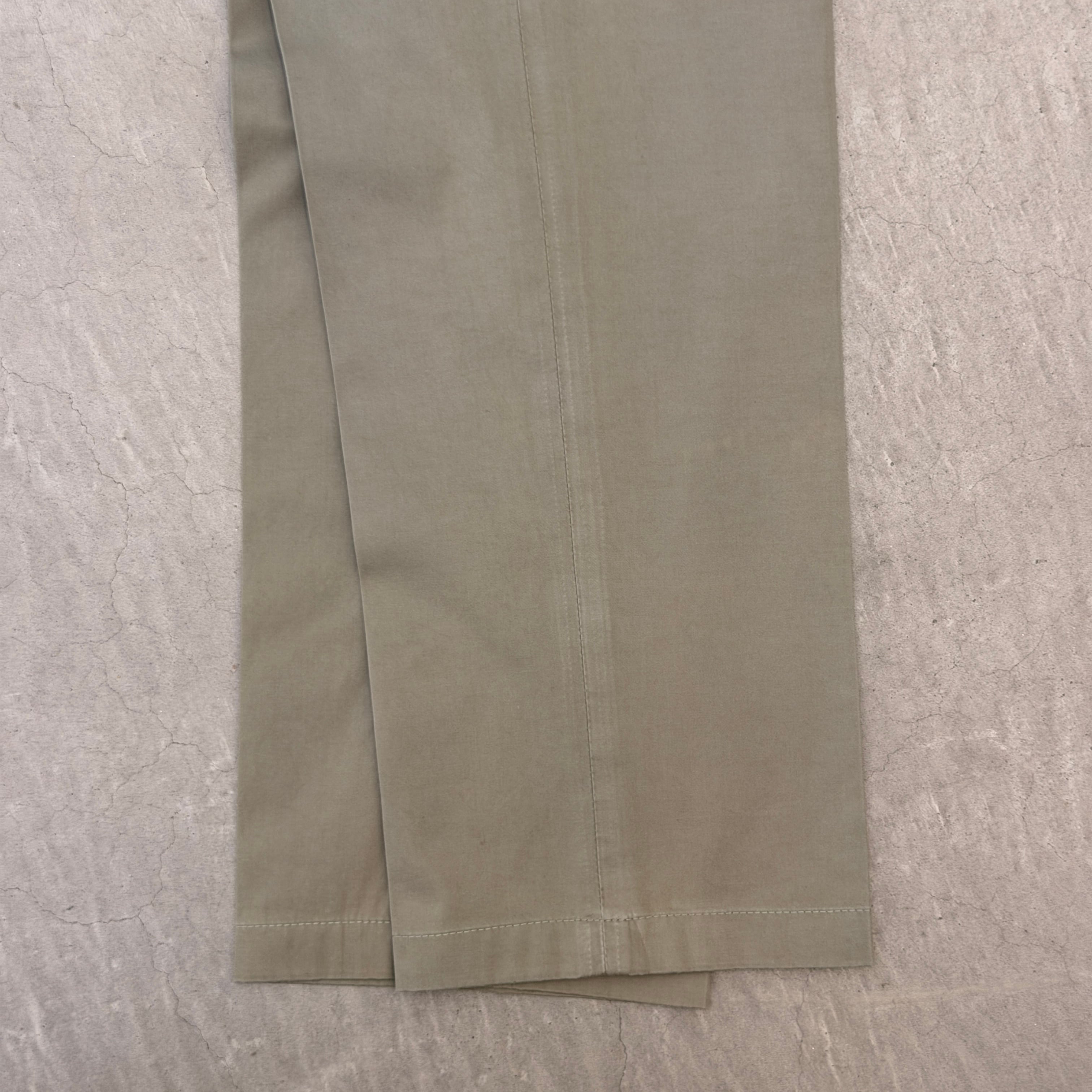 Loro Piana Cotton pants khaki 48 | ASSET VINTAGE アセットヴィンテージ