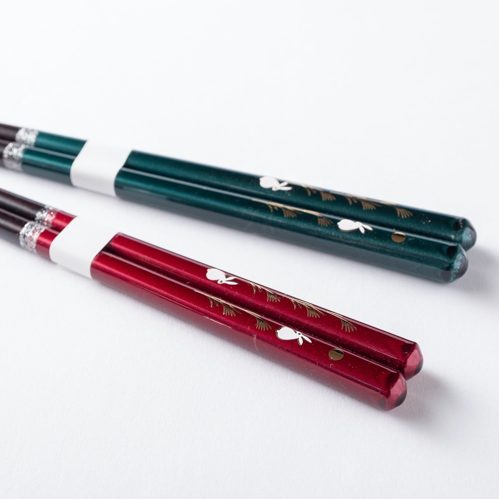 廃番レア品】 深川製磁 月見うさぎ 箸置き セット 柄違い 染付