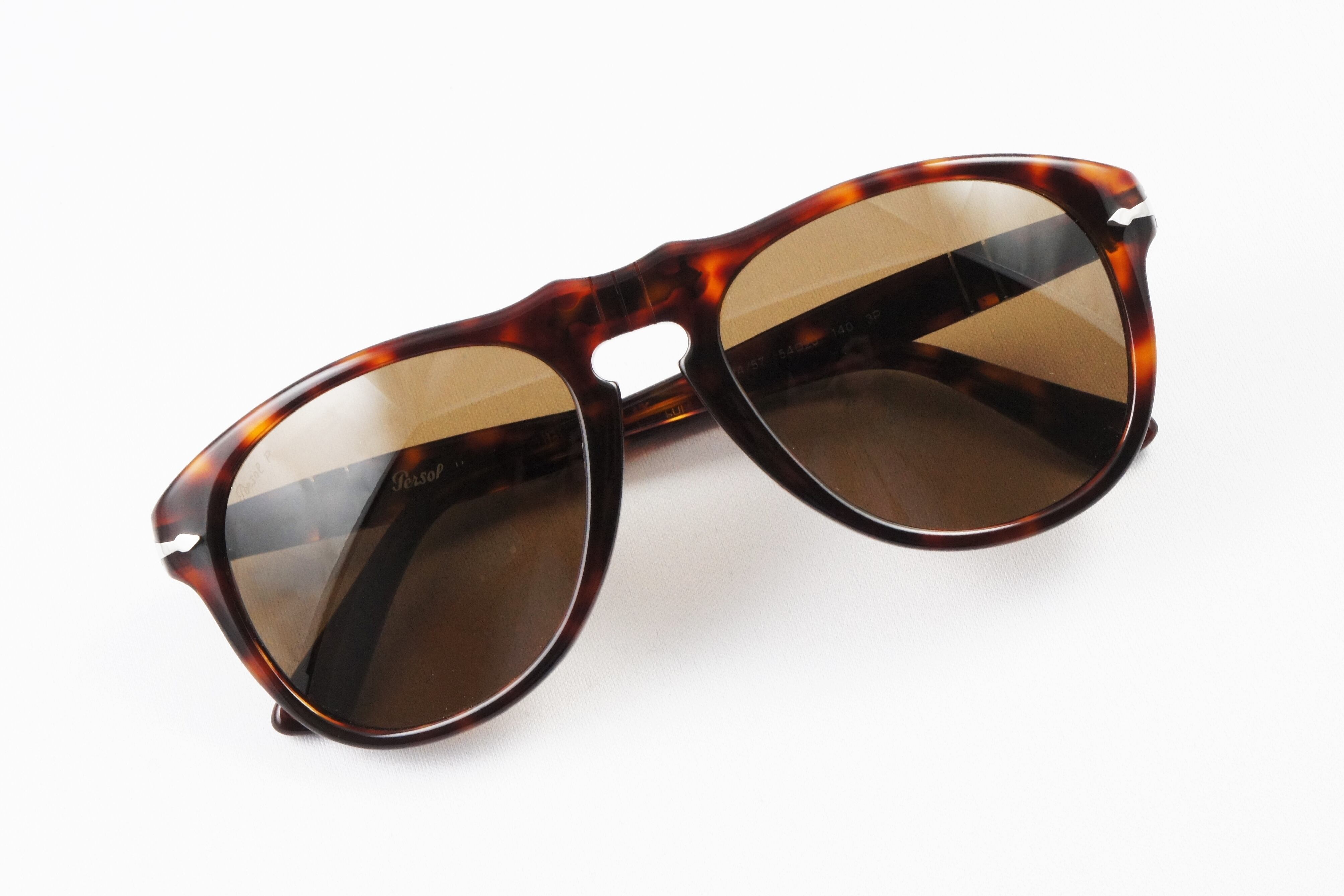 Persol 偏光 サングラス 649 24/57 ティアドロップ フレーム おしゃれ