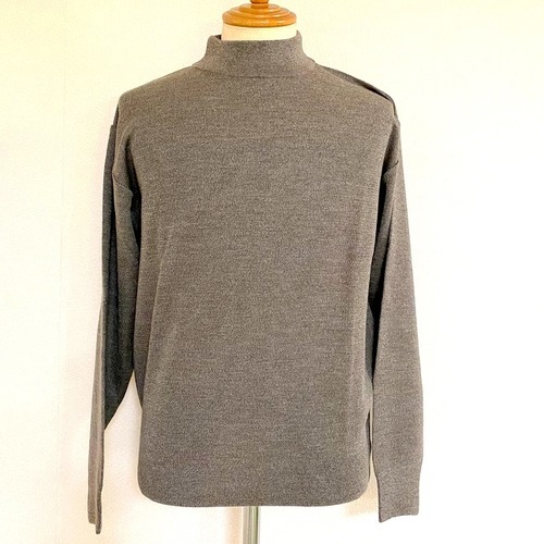 Washable Mock Neck Knit　Moku Beige