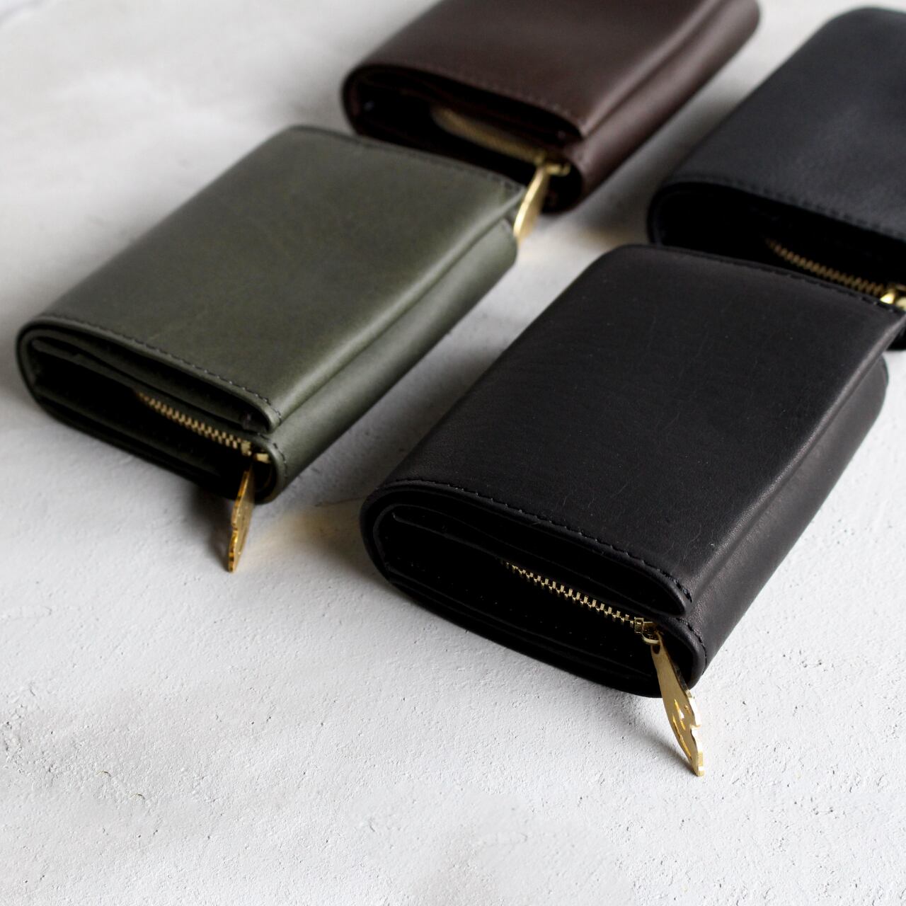 N.K様 受注生産:f wallet / wax black