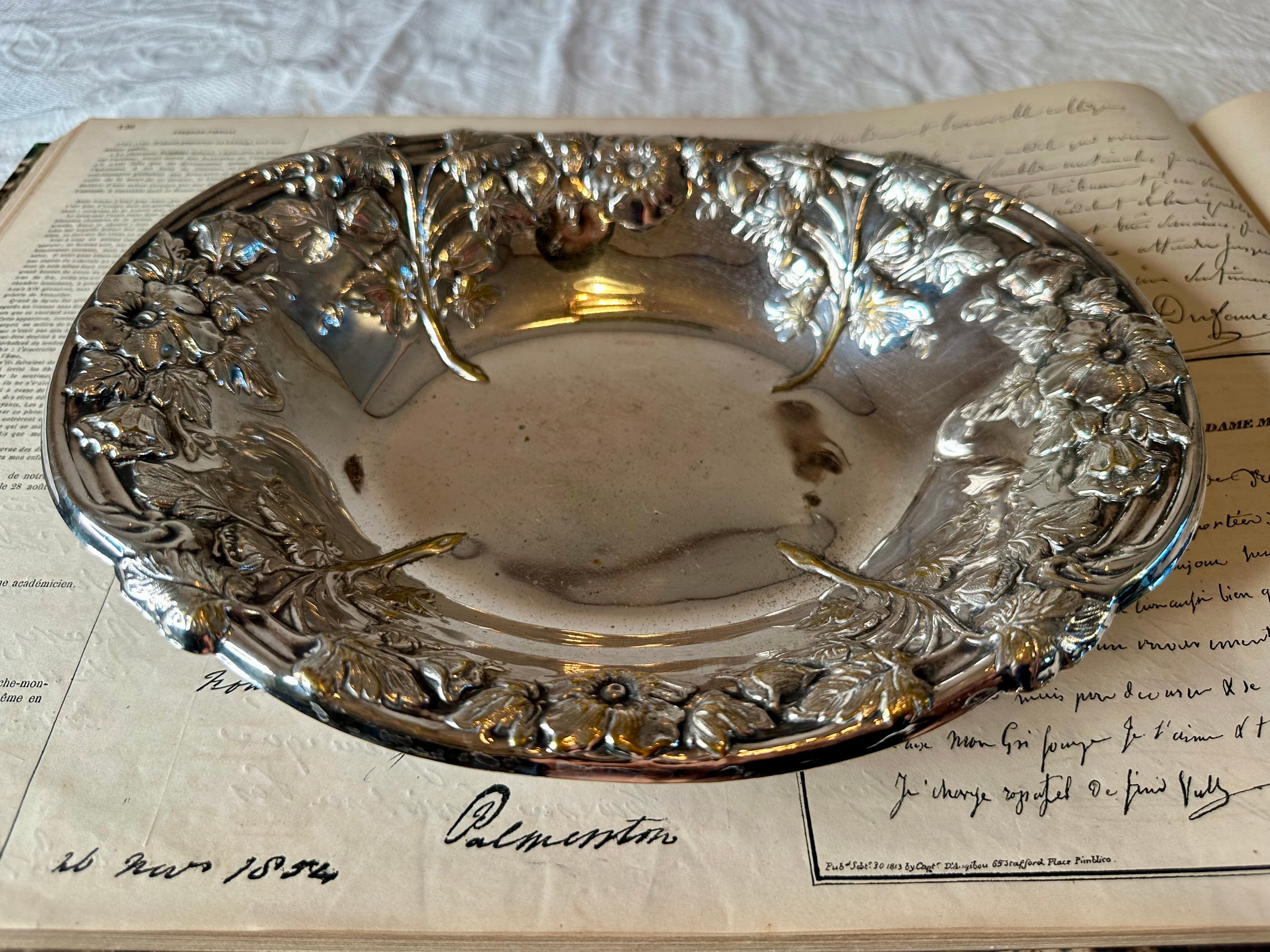 イギリス ヴィンテージ 花リム コンポティエ | VINTIQUES