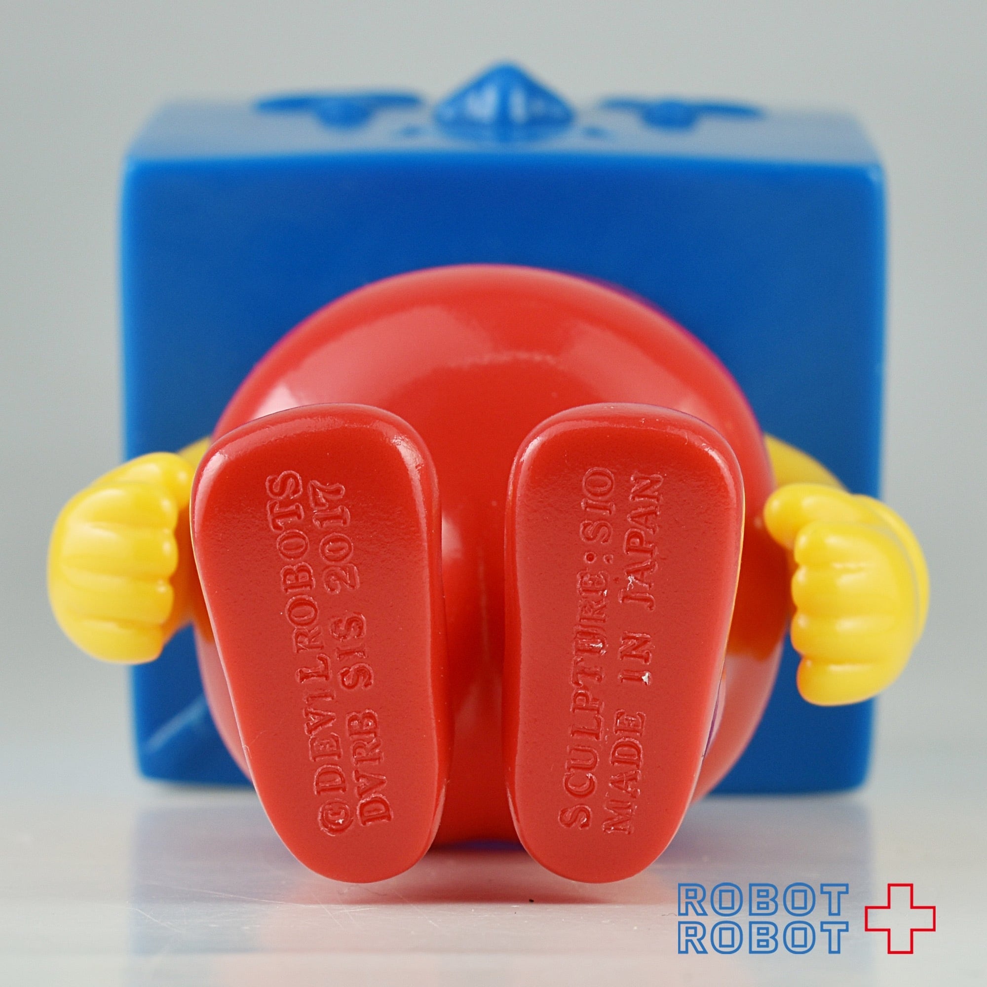 デビルロボッツ トーフ親子 トーフ ソフビ MIX 青ヘッド 赤ボディ