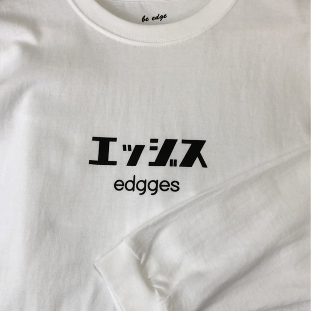 edgges KATAKANA L/S TEE (BLACK)