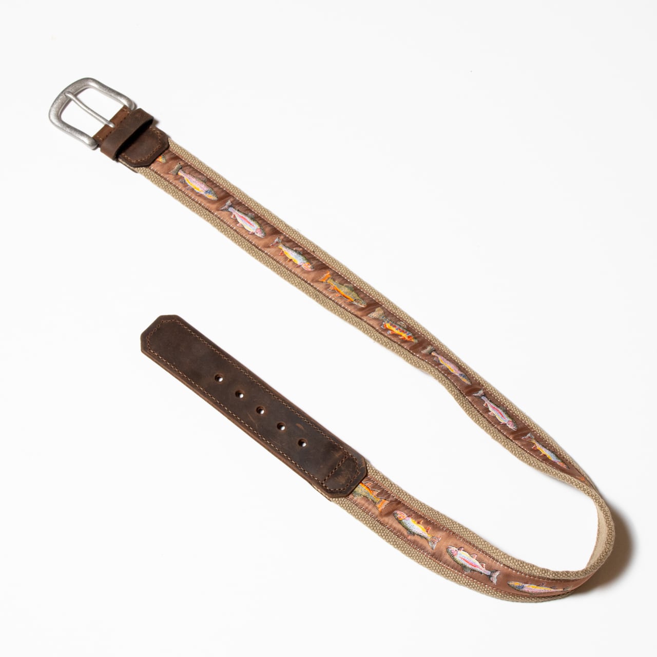 38mm Pontoon Leather Tip Belt / Trout / BISON DESIGNS / トラウト