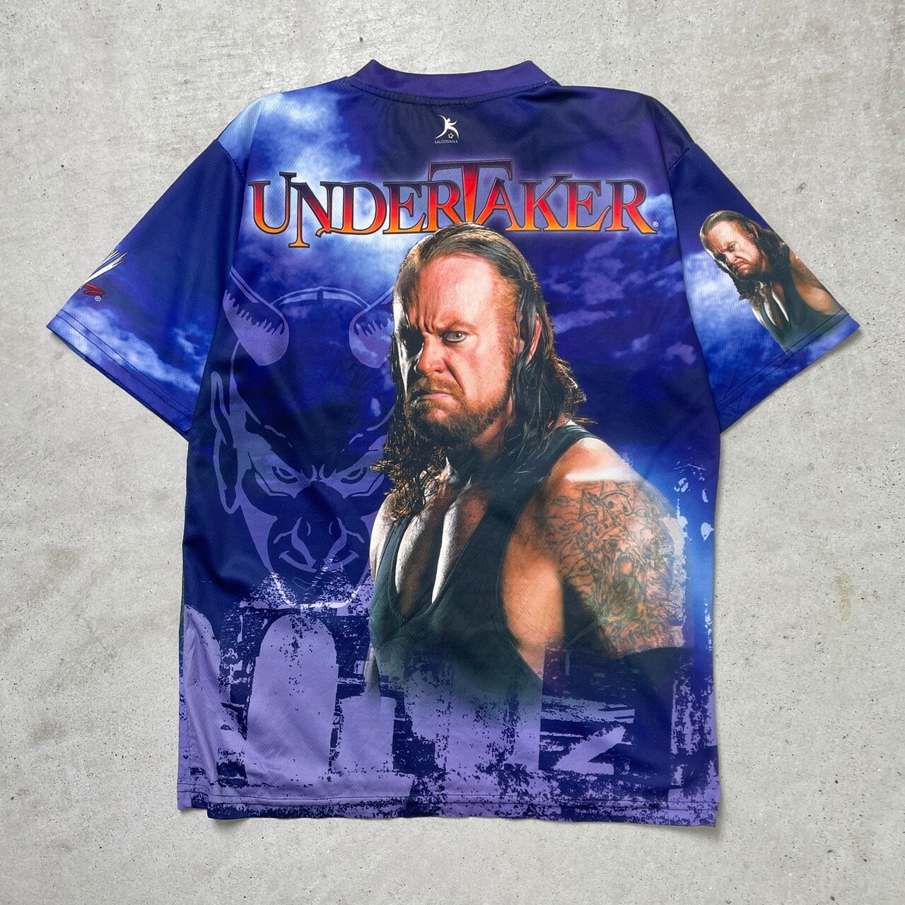 00年代 WWE THE UNDERTAKER プロレス 両面転写プリント Tシャツ 