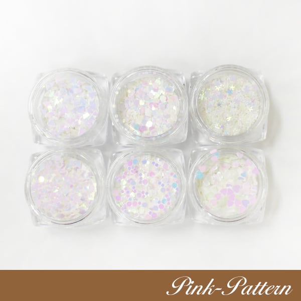 ハート ホログラムクリスタルピンク 3gハンドメイド 丸けれ