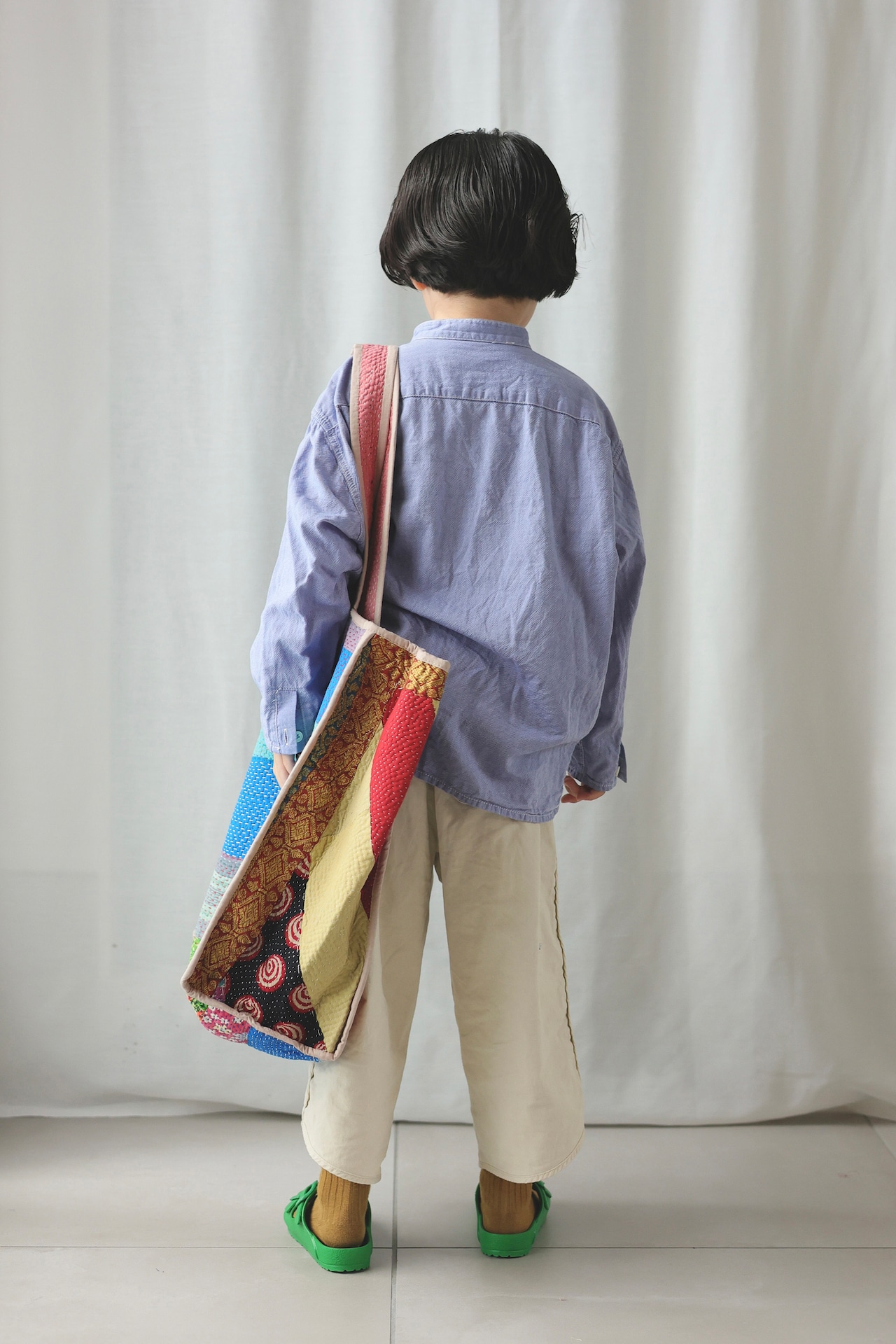 ＜PHET&PLOY＞Kantha Bag Piping カンタバッグ G - 5
