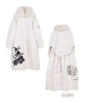 【ATELIER LINE】ロゴペイントステンカラーパデットコート　CQ-48062H