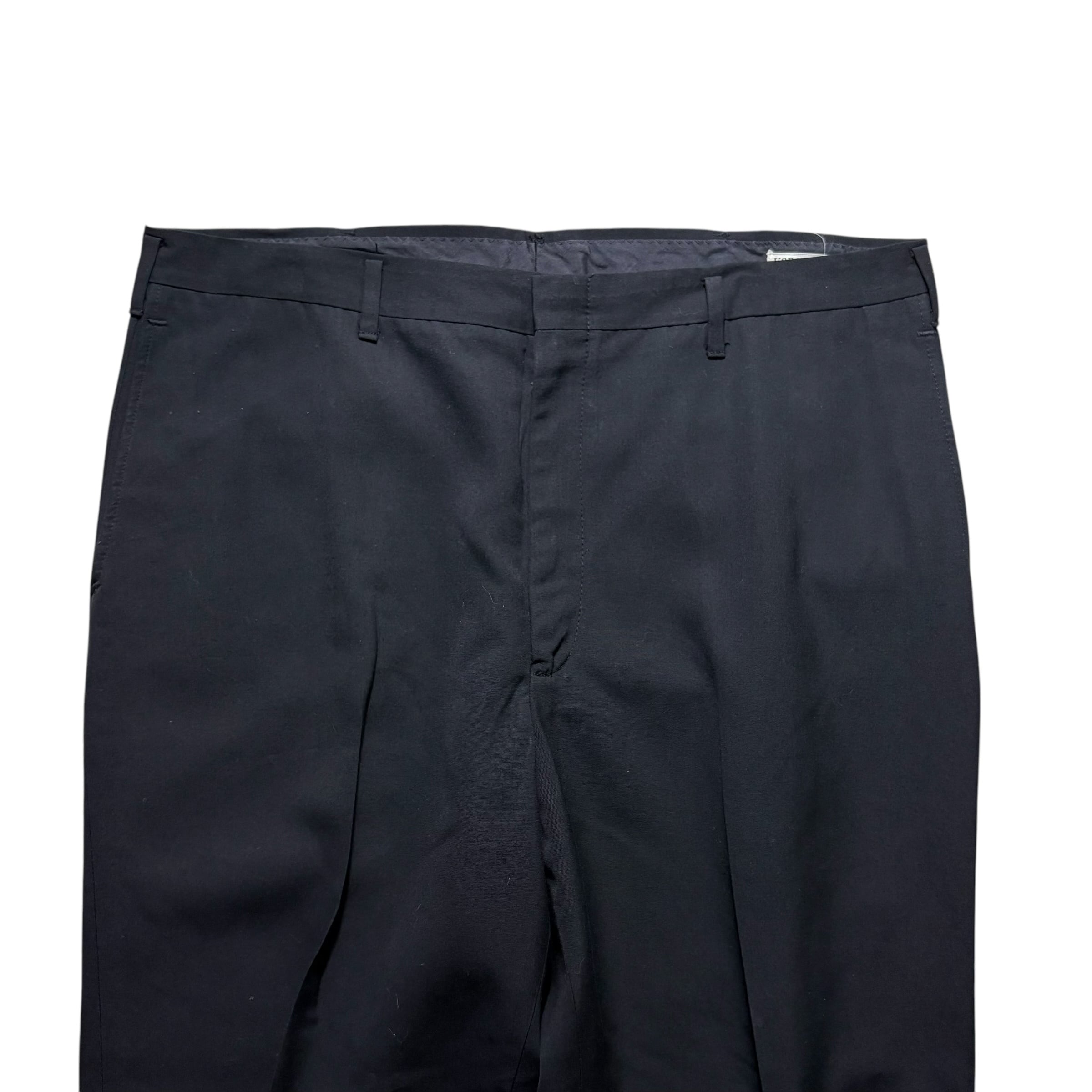 vintage 1960's black “KORATRON” slacks | NOIR ONLINE