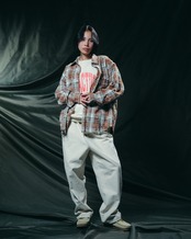 【#Re:room】CACTUS VINTAGE CRACK PRINT SWEAT TRAINER［REC867］