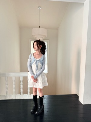[COMMA] Lace Ruffle Dress (160/170) / [콤마] 레이스캉캉원피스 (160/170)