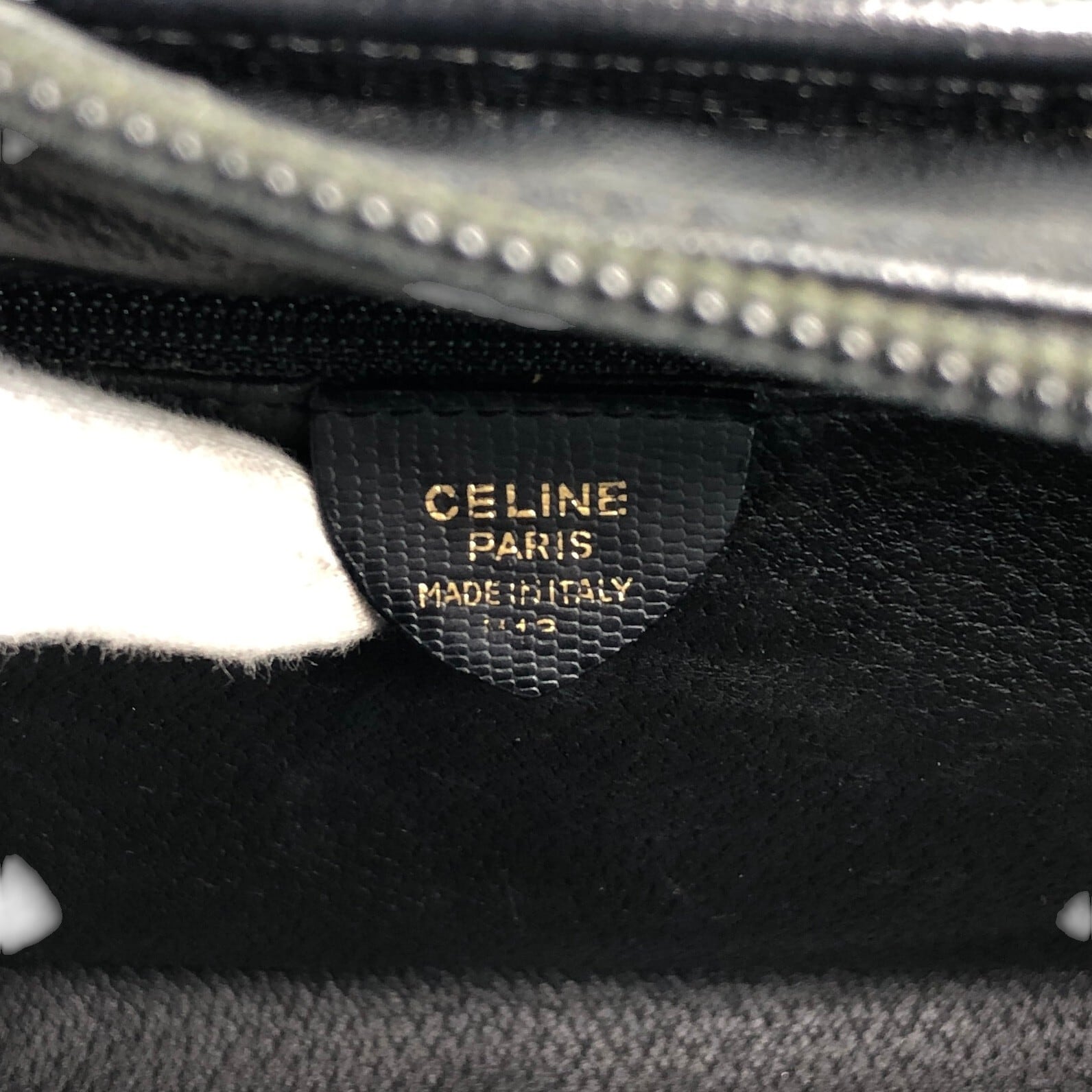 CELINE セリーヌ ハンドバッグ ブラック サークルロゴ レザー ボストン CELINE セリーヌ ハンドバッグ ブラック サークルロゴ レザー ボストン