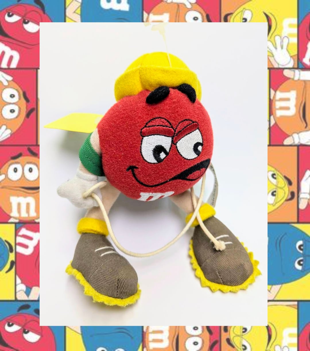 ☆ VINTAGE ☆【m&m's ぬいぐるみ レッド 1999年製】〘VINTAGE ビンテージ〙『エムアンドエムズ（M&M's）』〚アメリカン雑貨 アメトイ〛