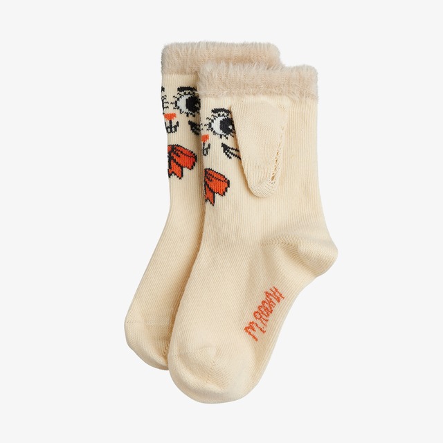 【26AW】minirodini(ミニロディー二)Rabbit 1pack socks(16-19/20-23/24-27/28-31/32-35)靴下 ソックス うさぎ 耳付き