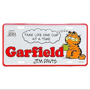 【 GARFIELD ( ガーフィールド ) 】CLASSIC 80s / CM PLATE / CMプレート / ライセンスプレート 〚アメリカン雑貨 アメトイ〛