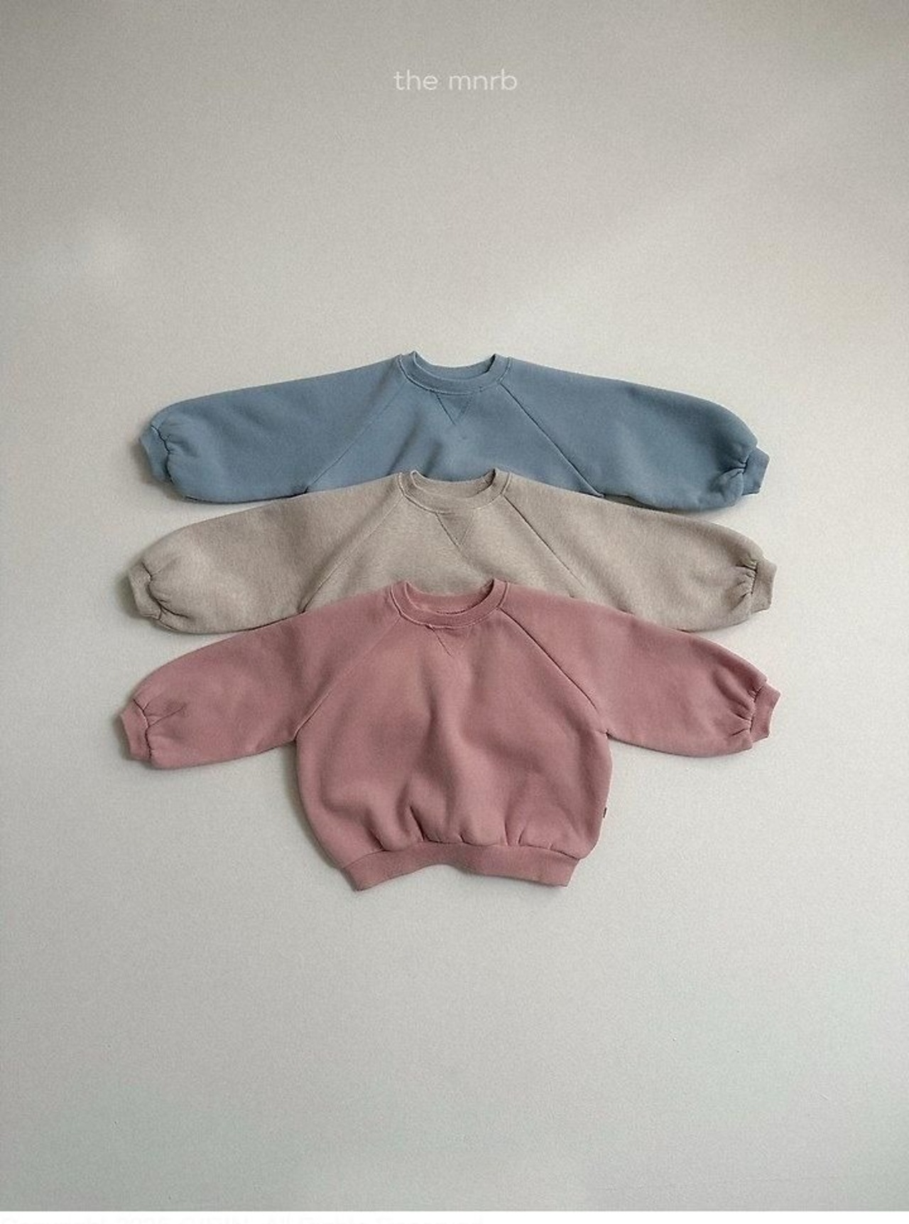 〖取寄〗韓国子供服 / 26winter / minirobe / ラグランラウンドトレーナー / キッズ *S~XL*