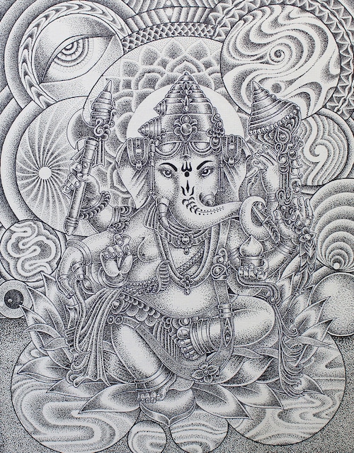 ガネーシャ　Ganesh in Universe　原画