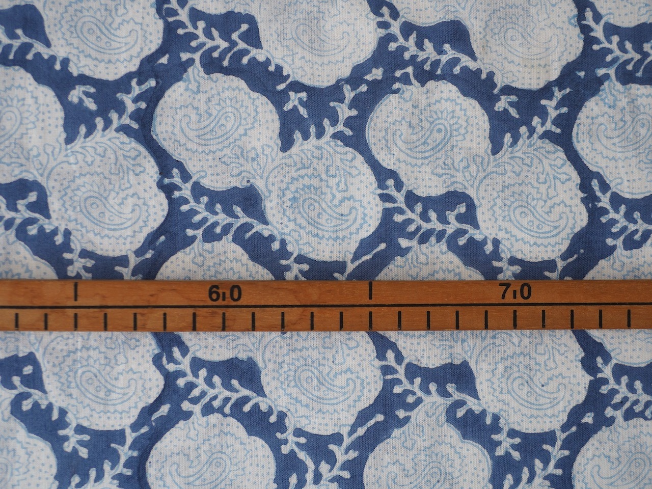block print fabric d45