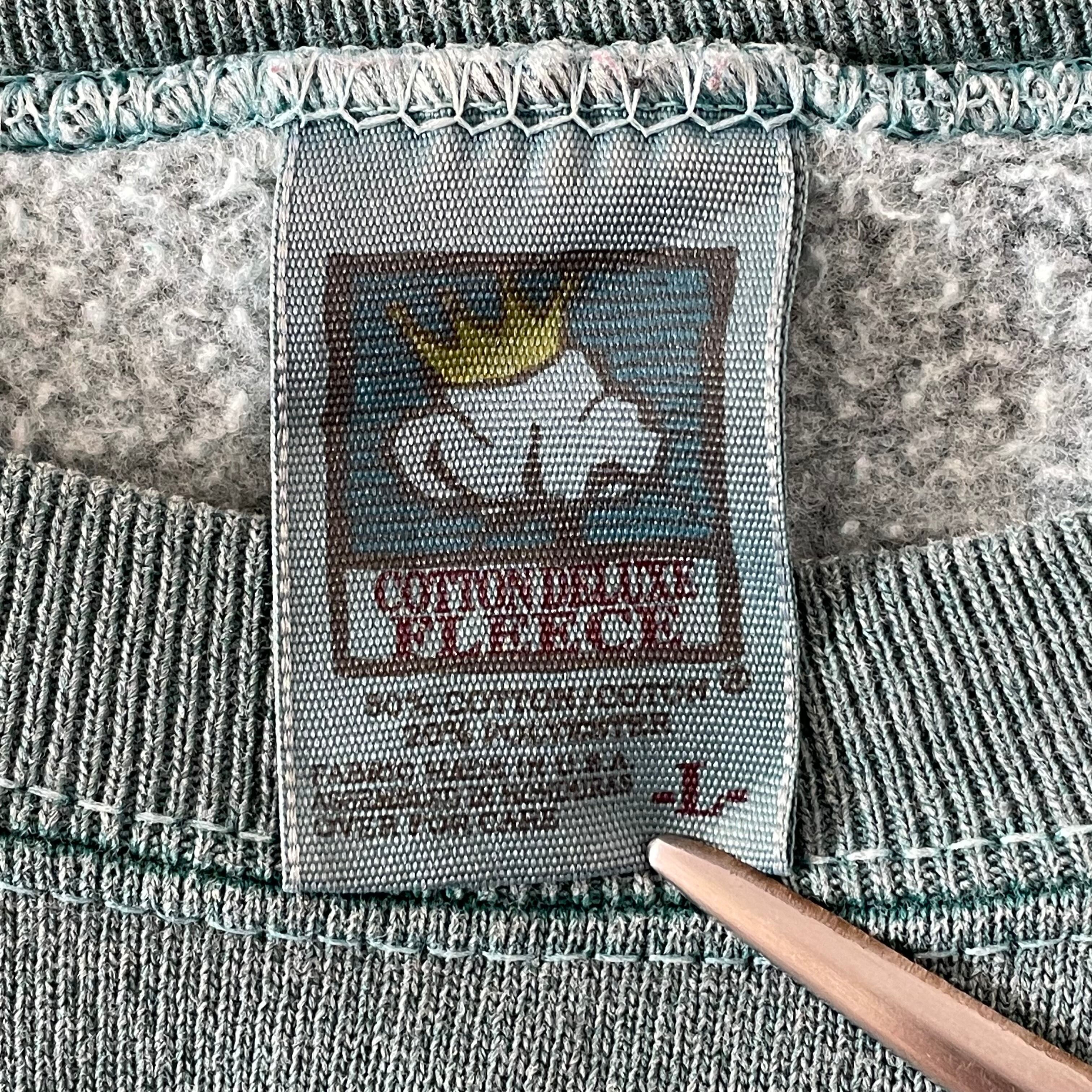 COTTON DELUXE FLEECE】USA製 刺繍ロゴ バインダー・パーク動物園