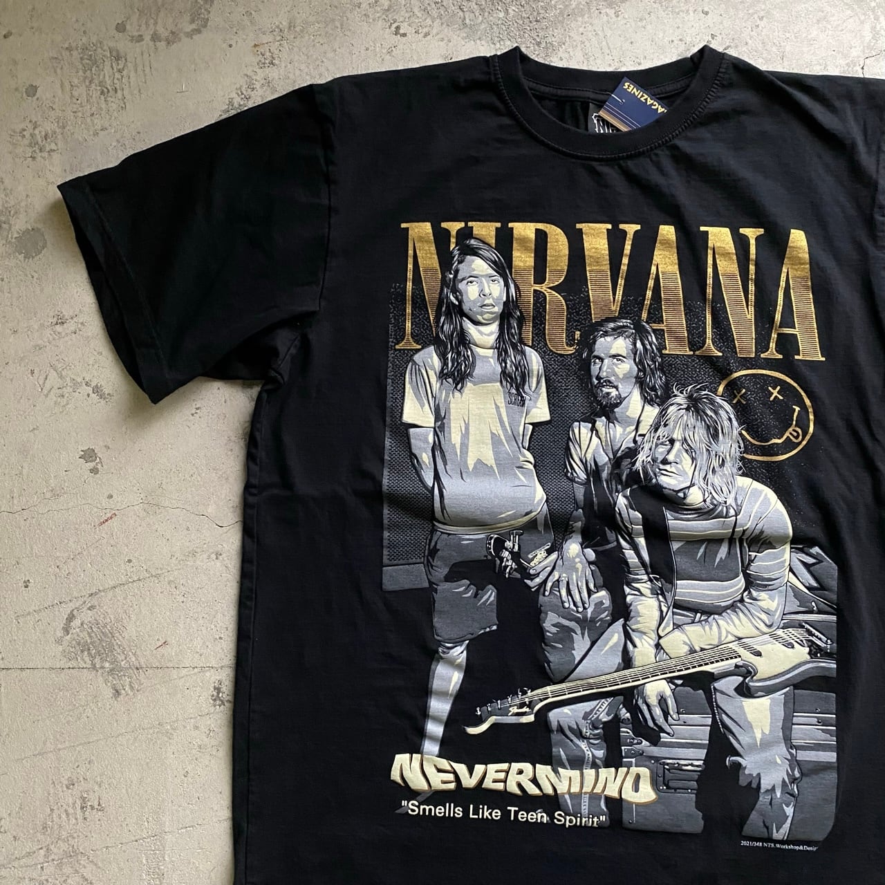 ROCK-TEE 128 ロック Tシャツ 348 NIRVANA ニルヴァーナ　カートコバーン　Kurt cobain | magazines  webshop powered by BASE