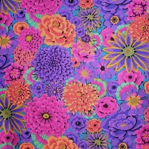 8/21発売！USAコットン Kaffe Fassett（布幅X50cm単位カット）Enchanted（エンチャンテッド）PWGP172.PURPLE