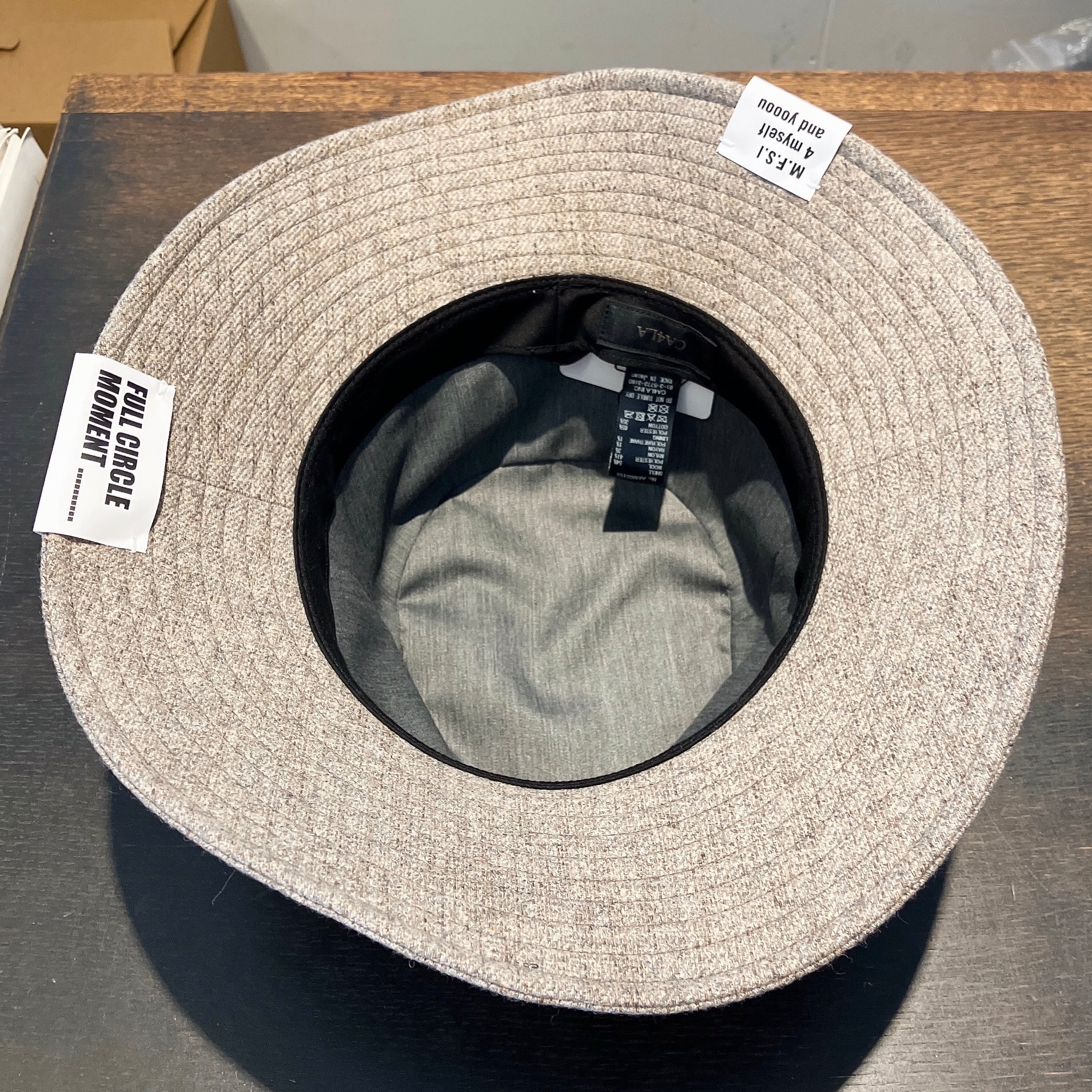 CA4LA ハット[再入荷] CA4LA×Acka. satin ribbon sun visor – Acka