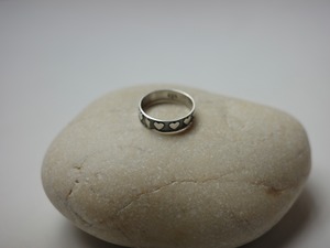 〈vintage silver925〉heart band pinky ring