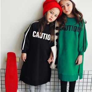 P&C CAUTION SWEAT ONEPIECE ブラック