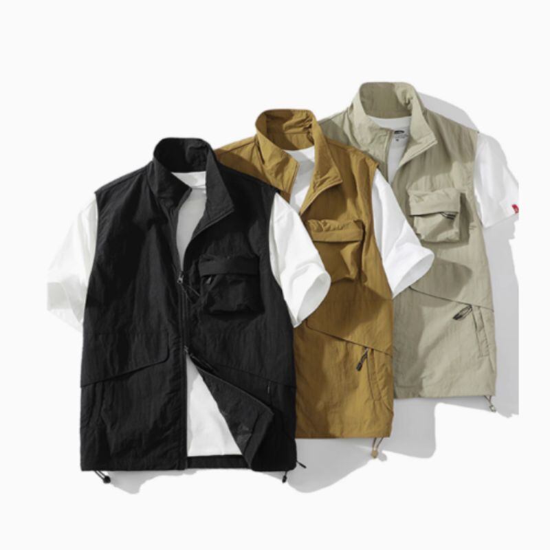 ジッパー付きマルチポケット ベスト A19022