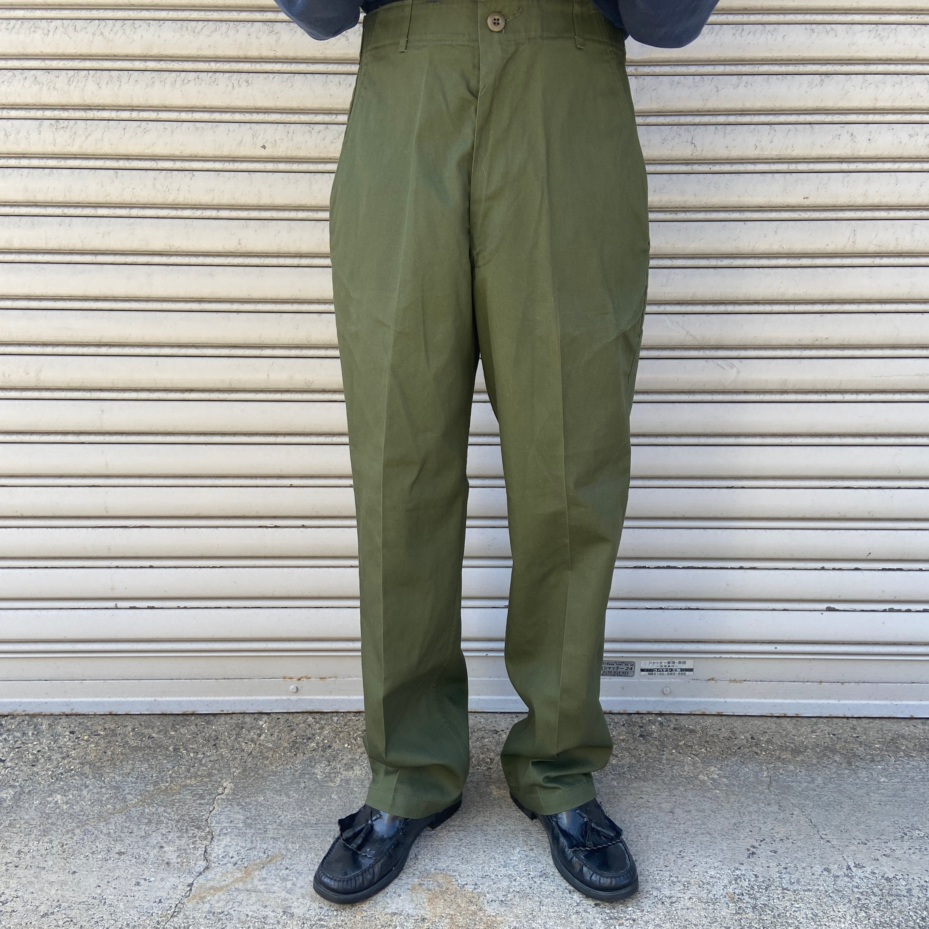 美品 80s US ARMY ユーティリティパンツ ベイカーパンツ W34L29 | 古着 