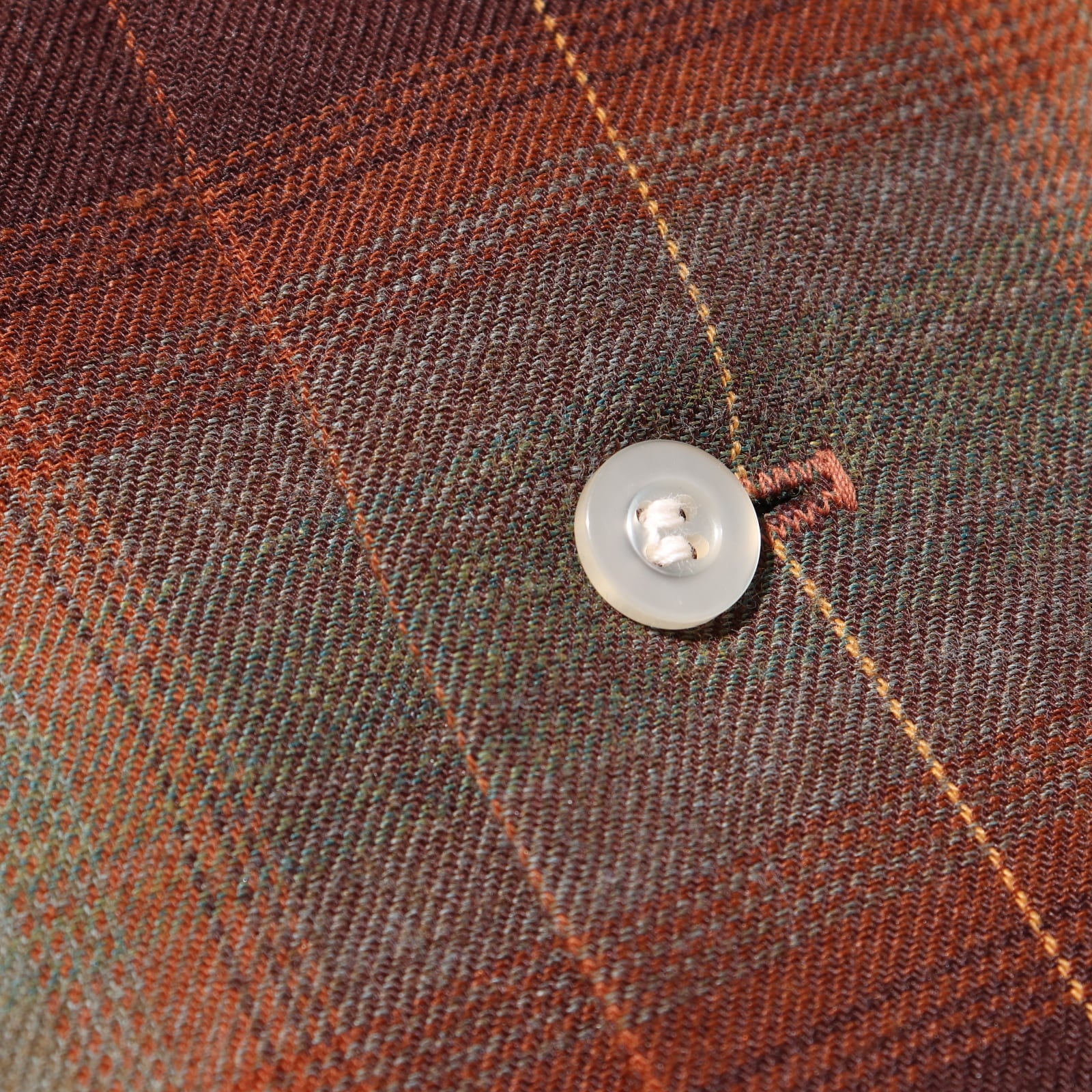 極美品 M 70s レーヨン オンブレチェックシャツ Van Heusen 長袖 極美品 M 70s レーヨン オンブレチェックシャツ Van Heusen 長袖