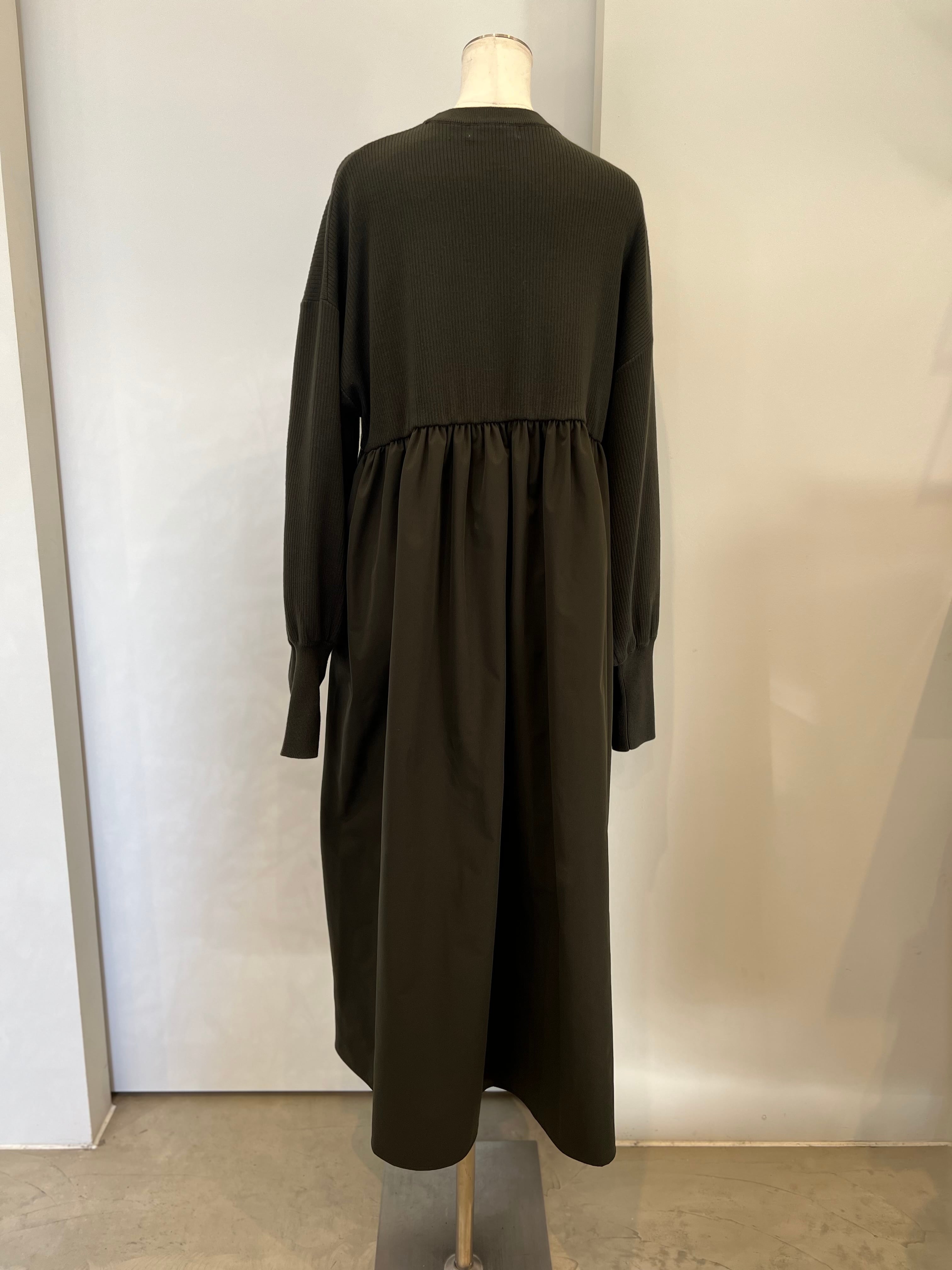 【PASSIONE】異素材ドッキングワンピース 546102