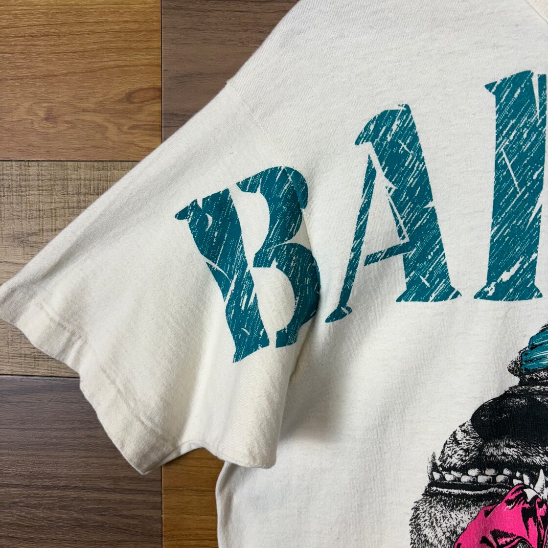 USA製 90s BAD DOG ブルドッグ 両面 大判プリント T-sh Tシャツ サイズ 