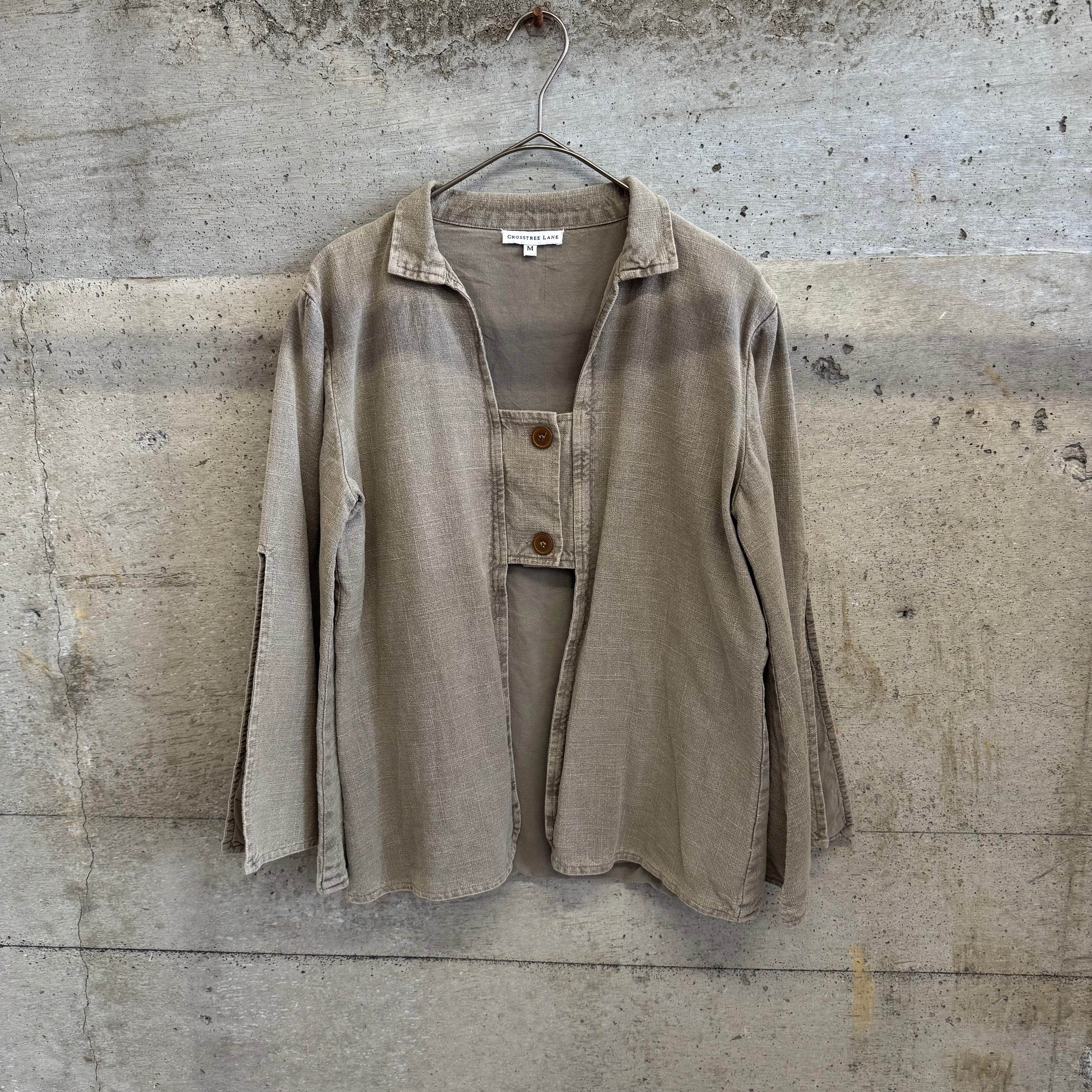 Khaki two-button jacket