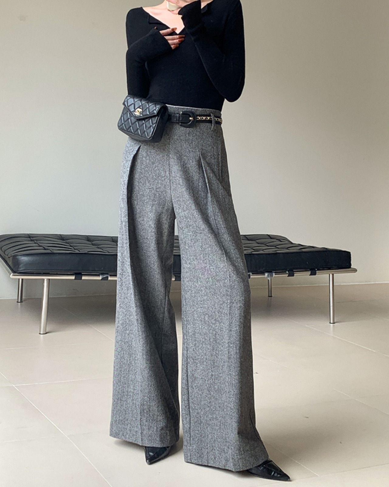 Wide leg long Pants　T20085